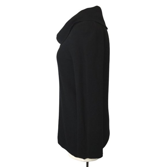 Jones New York Signature Small Cowl Neck Long Sleeve Sweater Viscose Stretch - Picture 3 of 9